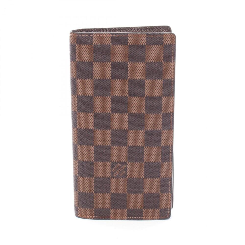 Louis Vuitton Portefeuille Brazza Damier Ebene Bi-fold Long Wallet for Men, B...